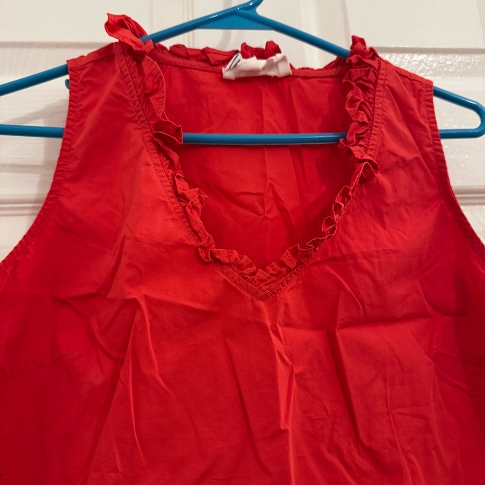 Pomander Place Red Ruffle Blouse - Picture 4 of 7
